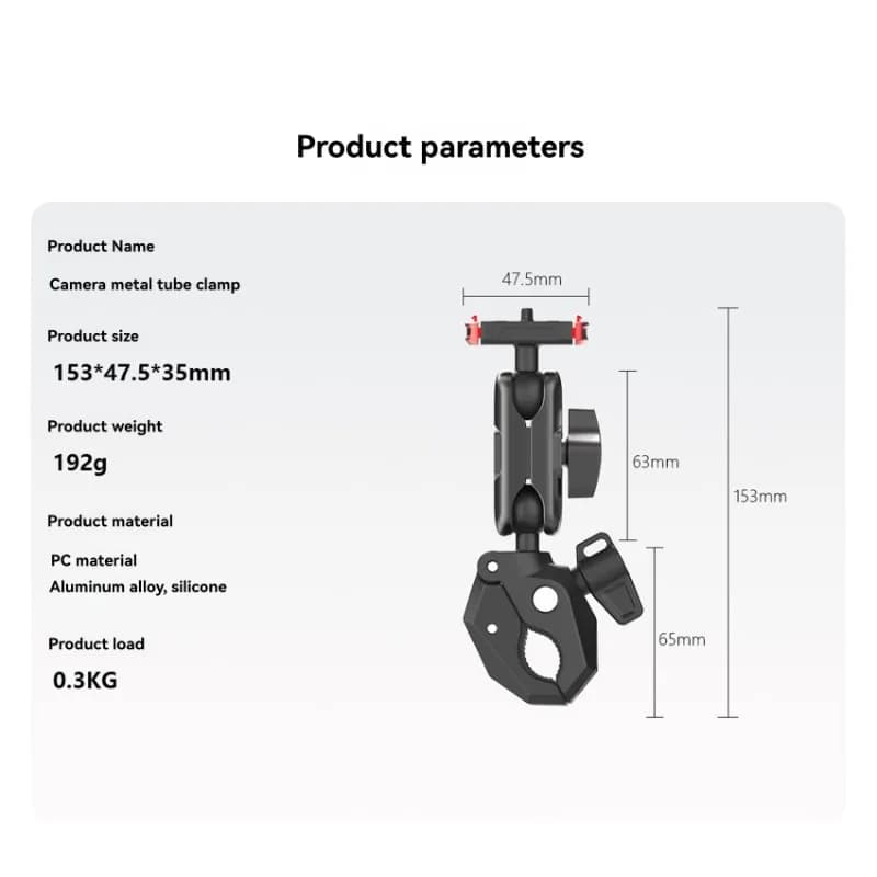 【SPECIALE】Morsetto magnetico per montaggio su guida per moto e bicicletta con clip per montaggio a sfera a 360 gradi per Gopro Hero 13 DJI OSMO, Action Camera
