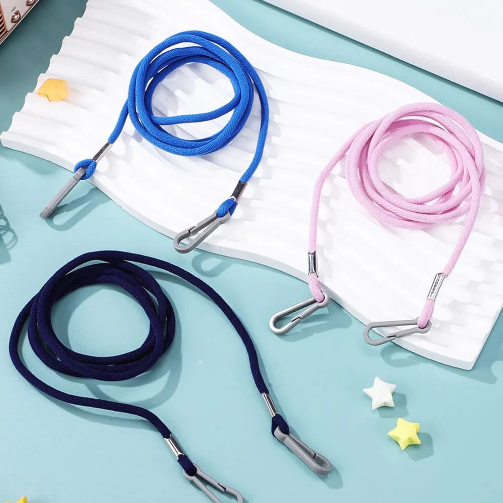 6Pcs Skiing Glove Strap Leash Mitten Carrier Winter Outdoor Sport Hanging Rope Hook Buckle Connector for Baby Toddler