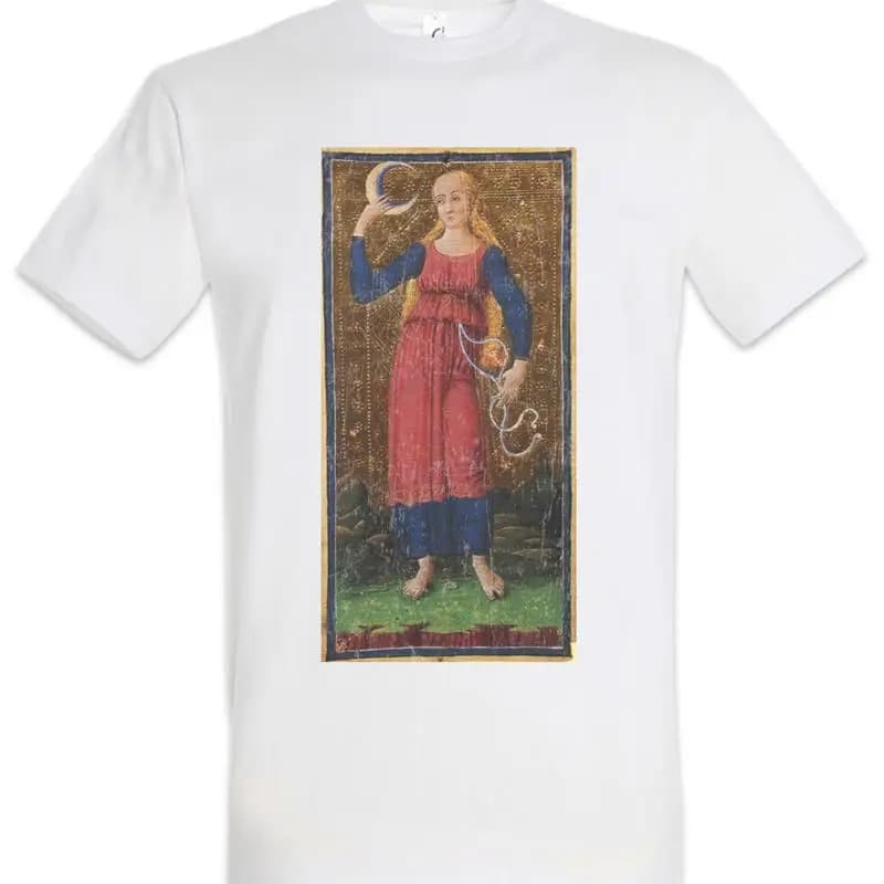 T-shirt Tarot Arcanum Luna Carte Simbolo Segno Logo Insegna