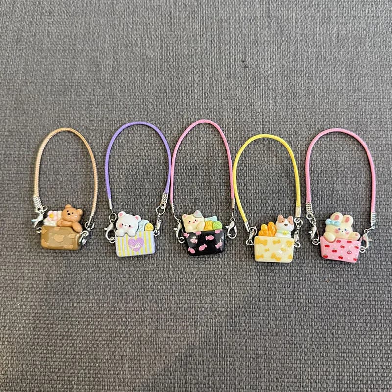 Labubu Doll 15-17cm Mini borsa per il trasporto di animali domestici fai da te Dress Up Accessori per giocattoli di peluche Casa delle bambole Accessori per appendere al collo Pendan per casa delle bambole