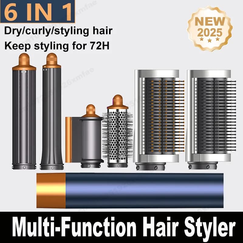 6 IN 1 Set per styler per capelli Spazzola per asciugacapelli 220V Styler ad aria calda agli ioni negativi per strumenti per lo styling dei capelli arricciacapelli automatico Miglior regalo per le donne