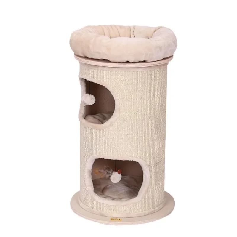 Tiragraffi per gatti con cilindro in sisal per albero per gatti