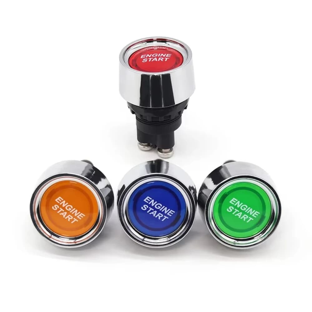 12V 50A 3 Pin SPST Momentaneo Keyless Pulsante Interruttore di Avviamento Auto Motore di Avviamento Interruttore di Accensione ON OFF Per Auto Marine RV 1PC