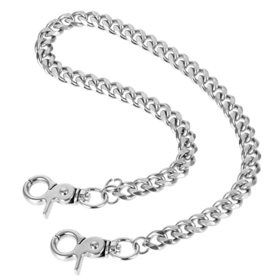 Pants Wallet Chain for Men Women, Heavy Duty Metal Pants Chain, 20 Inch Stainless Steel Jean Chain for Keys, Punk Goth Hip Hop