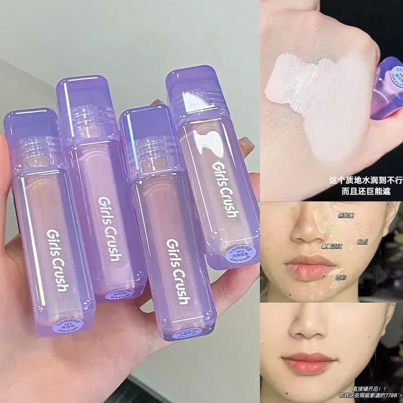 GirlsCrush Adventure Game Series Fluid background Cosmetic aqueous velvet corrector for long lasting waterproof Korean face makeup