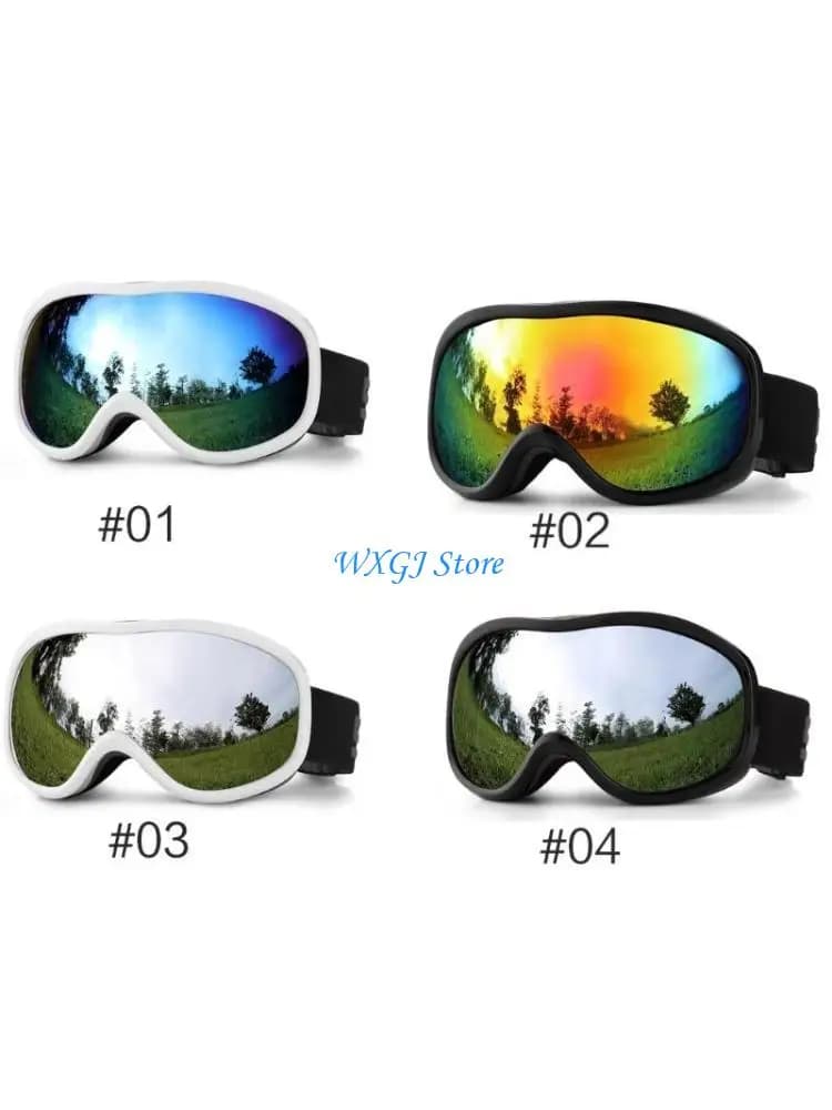 37JE Ski Goggles Myopia-Glasses Anti-fog Snowboard Goggles UV-Protection Snow Goggles Outdoor Sport Googles