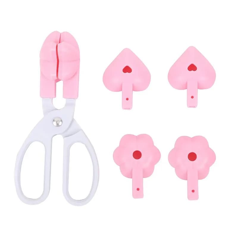 Set di Stampi per Cake Pop a Forma di Cuore, Stella, Fiore e Forbici, Stampi per Lollipop, Strumenti Fai-da-Te per Dessert F097