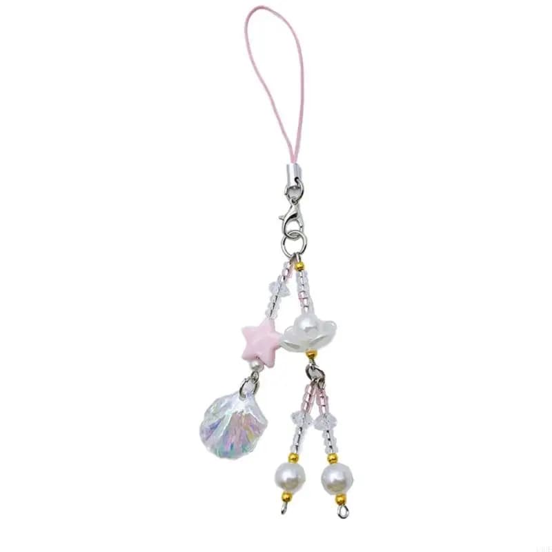 Y4UE Keychain Cleychain Cleychain Lanners Shells Decor for Phone Cases