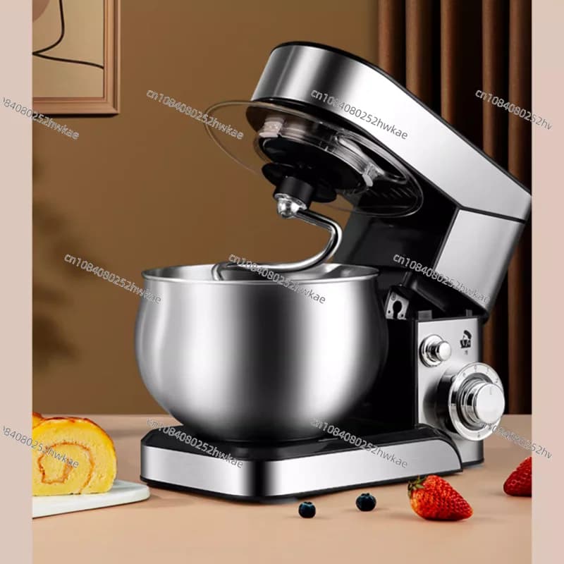 Electric support Cooking robots Stainless steel chef machine 5 liters bowl Cream mixer Kneading dough Cake Bread for eggs
