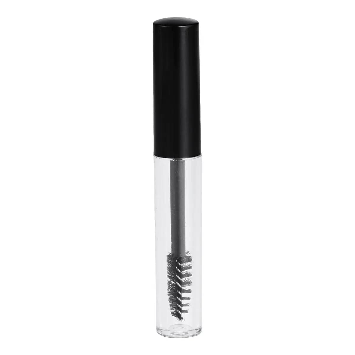 Flacone Vuoto in Plastica per Mascara 1.5ml Nero con Tappo Ermetico Contenitore Campione per Olio Profumo Struccante