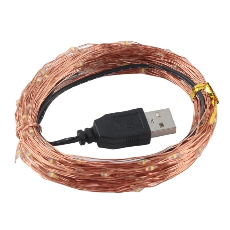 Luci Fatate a Batteria USB, Luci Decorative per Feste, Matrimoni, Festival, Camera da Letto e Tavolo
