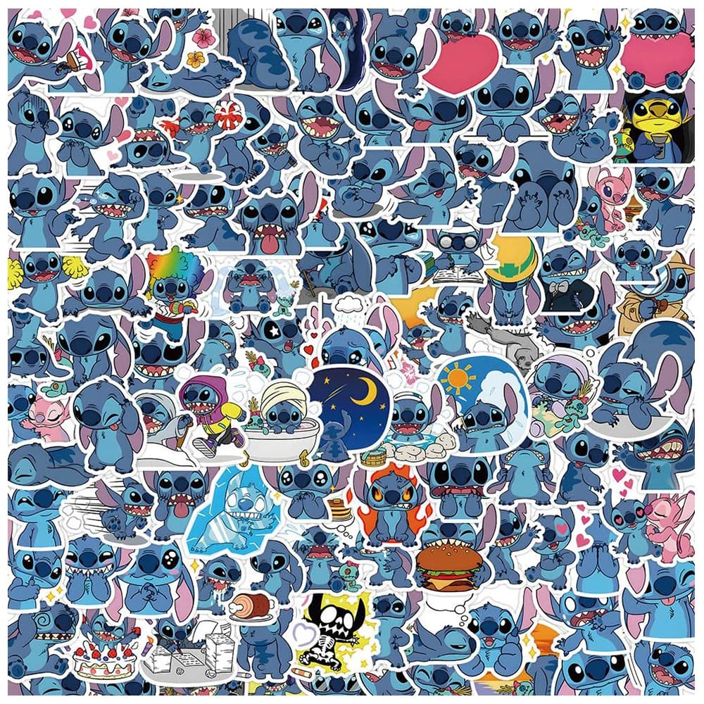 10/30/50/120pcs Carino Disney Cartoon Stitch Adesivi per I Bambini Kawaii Anime Decalcomanie Graffiti Laptop Skateboard Telefono Adesivo giocattoli