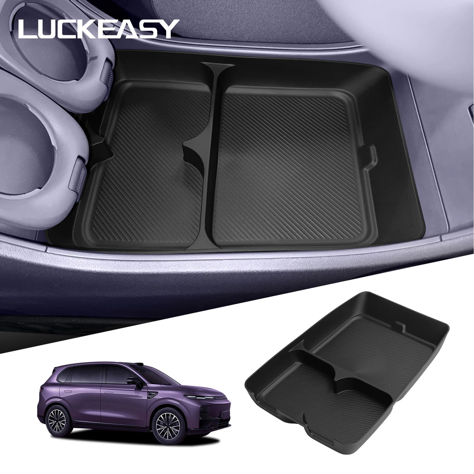 Per Leapmotor B10 2025-2026 Console centrale Scatola portaoggetti per strato inferiore Organizzatore Riordino Accessori interni Scatola portaoggetti per auto