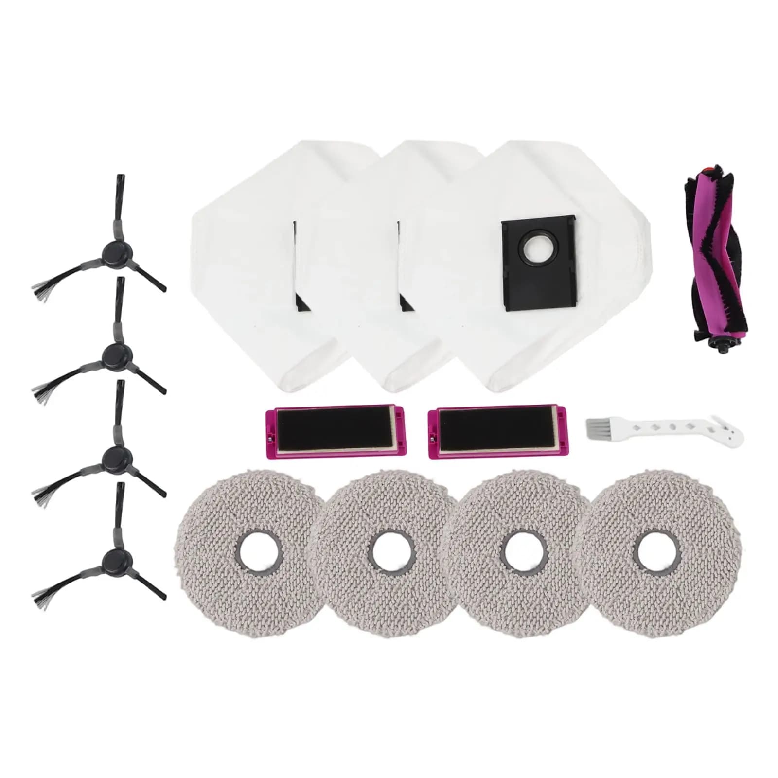 Replacement kit for main brush, side brush, filter, cloth and vacuum bag EUREKA V15 Pro and EUREKA J15