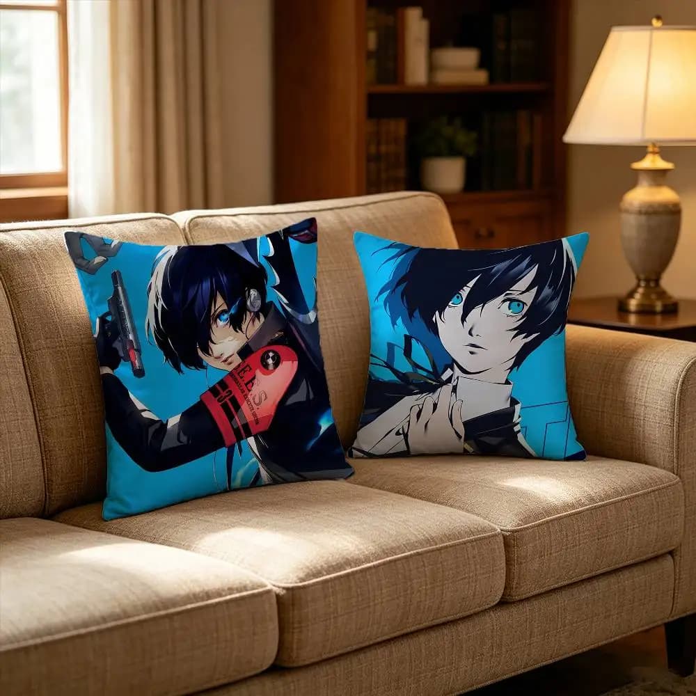 Makoto - Persona 3 Federa per cuscino, fodera per cuscino decorativo per divano dell'auto