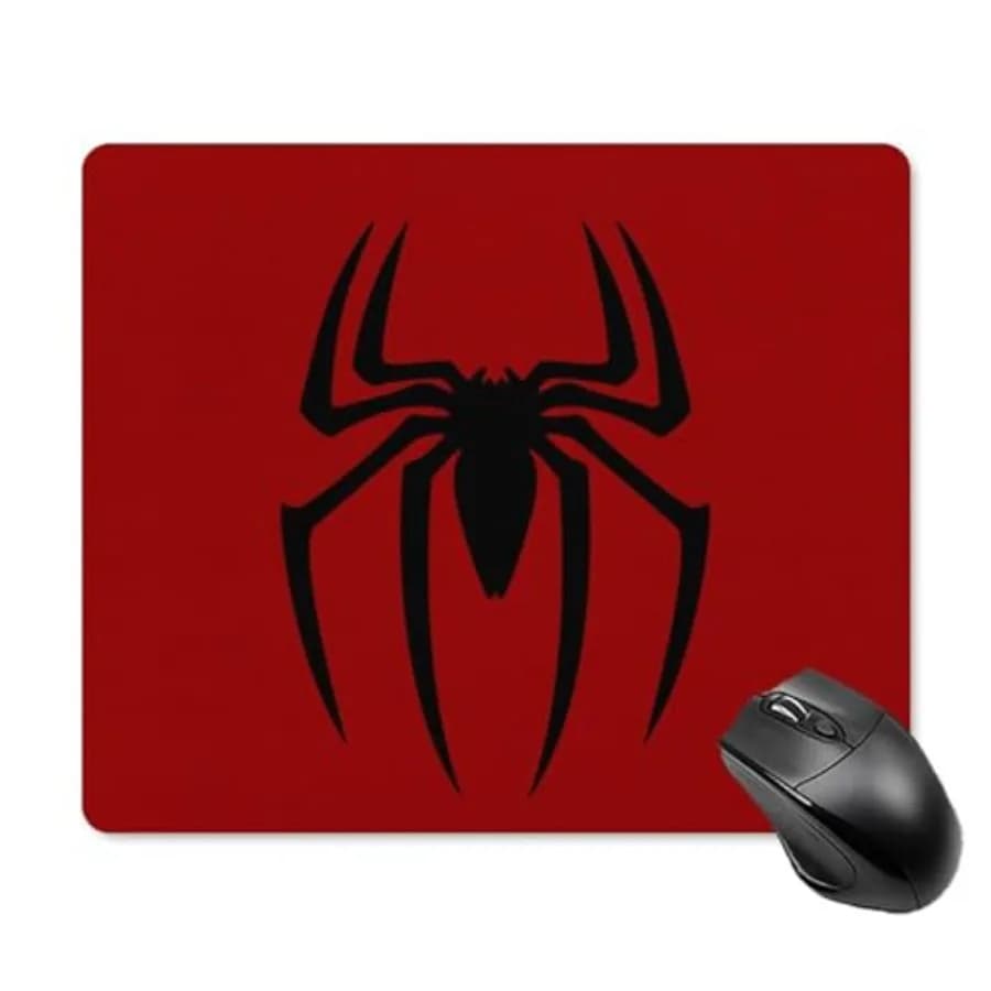 Tappetino per mouse da gaming, Tappetino per mouse Red Spider 7.1x8.7 pollici, Tappetino per mouse da scrivania completo per computer, tastiera, gaming, ufficio, casa