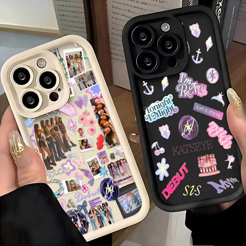 Moda K-KATSEYEs Nuova Cassa Del Telefono Caldo Per IPhone 17 16e 16 15 14 13 12 11 Air Pro Max Mini XR XS X 7 8 6 6s Plus Copertura Posteriore Morbida