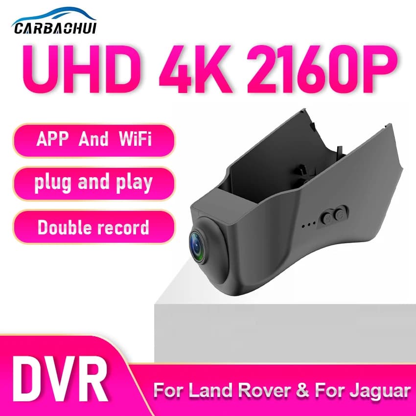 Dashcam OEM per Land Rover Range Rover Evoque 2010-2017 con visione notturna e WiFi, Dashcam wireless per Jaguar F-TYPE 2012-2015