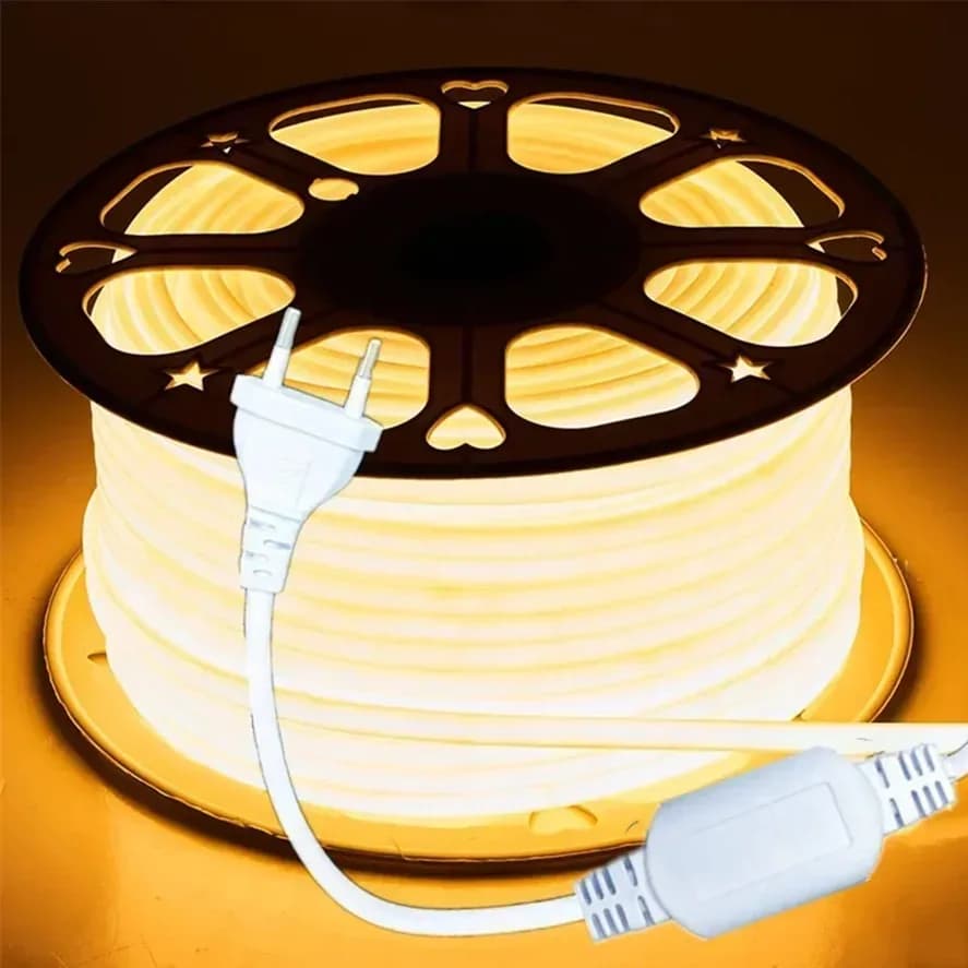 288 LED/m COB LED Strip 220V Dimmerabile Alimentazione Spina UE 3000k 6000k RA90 Giardino esterno FOB LED Nastro Camera da letto Cucina illuminazione