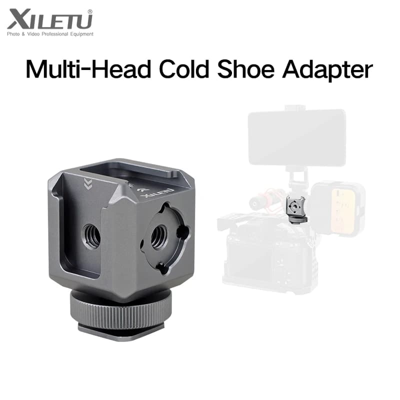 XILETU XDS-15 supporto per Monitor per scarpe fredde su supporto per supporto per scarpe per fotocamera microfono Video LED Light per DSLR Nikon Canon