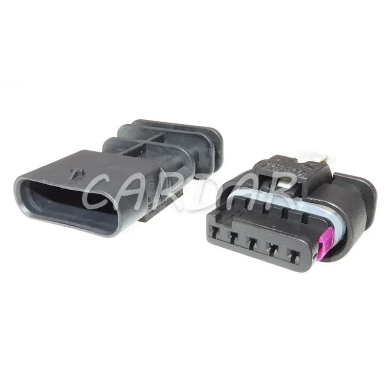 1 Set 5 Pin 1-1718806-1 / 4F0 973 705 2141520 Automotive Electric Connector AC Assembly Waterproof Air Flow Meter Sensor Plug