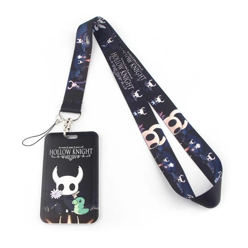 Hollow Knight Game Figure Neck Strap Lanyard Credit Card ID Holder Bag Student Women Travel Bank Bus Business Card Cover