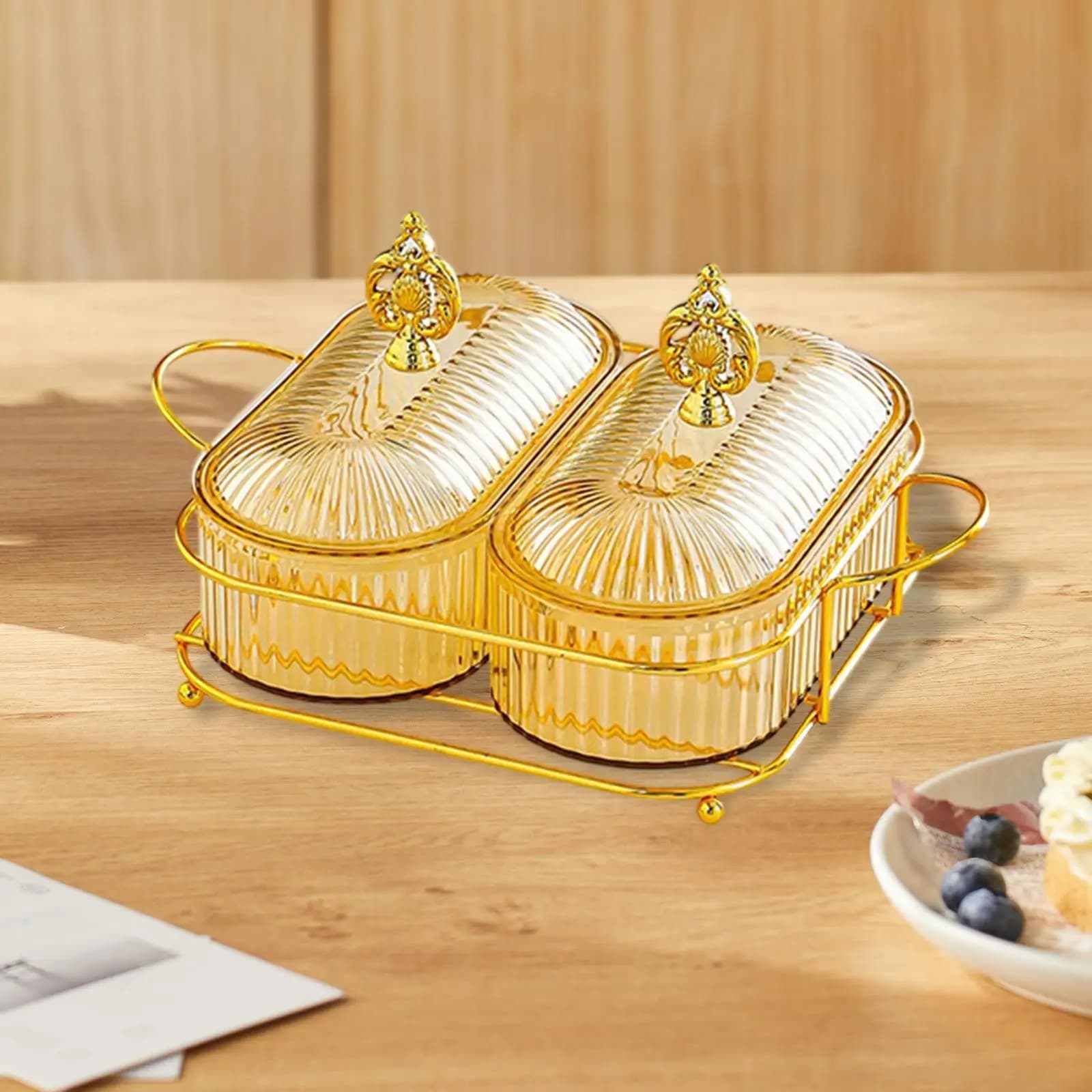 Dried Fruit Tray Divided Serving Dishes,Nuts Tray,Appetizer Plate Candy Nuts Dish for Party Holiday Fruit Candy