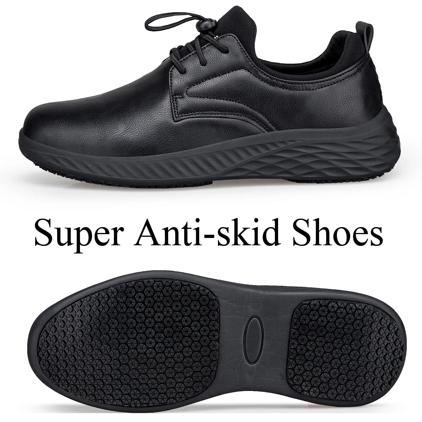 Zoccoli da chef in pelle super antiscivolo da uomo Scarpe antinfortunistiche Scarpe da ginnastica da passeggio comode e casual antiscivolo per sport da lavoro in cucina