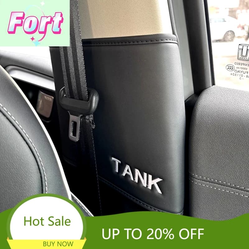 New For Tank 300 Middle Column Seat Belt Anti-collision Sticker Protective Pad Interior Modification B Pillar Sticker Noise Redu