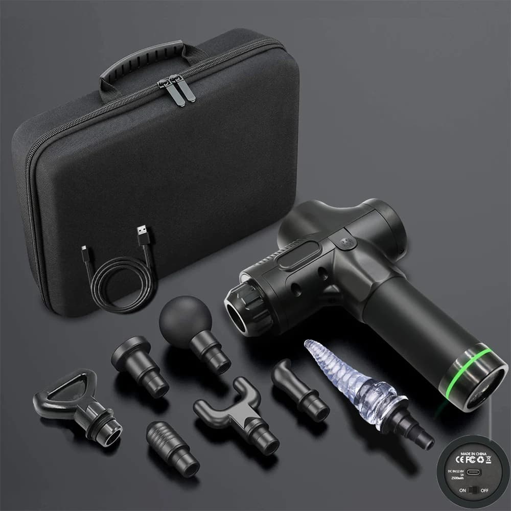 Massage Gun Electric Massage Portable Electric Massage Super Quiet for Body Neck Back Leg Tool for Fitness 30 Levels