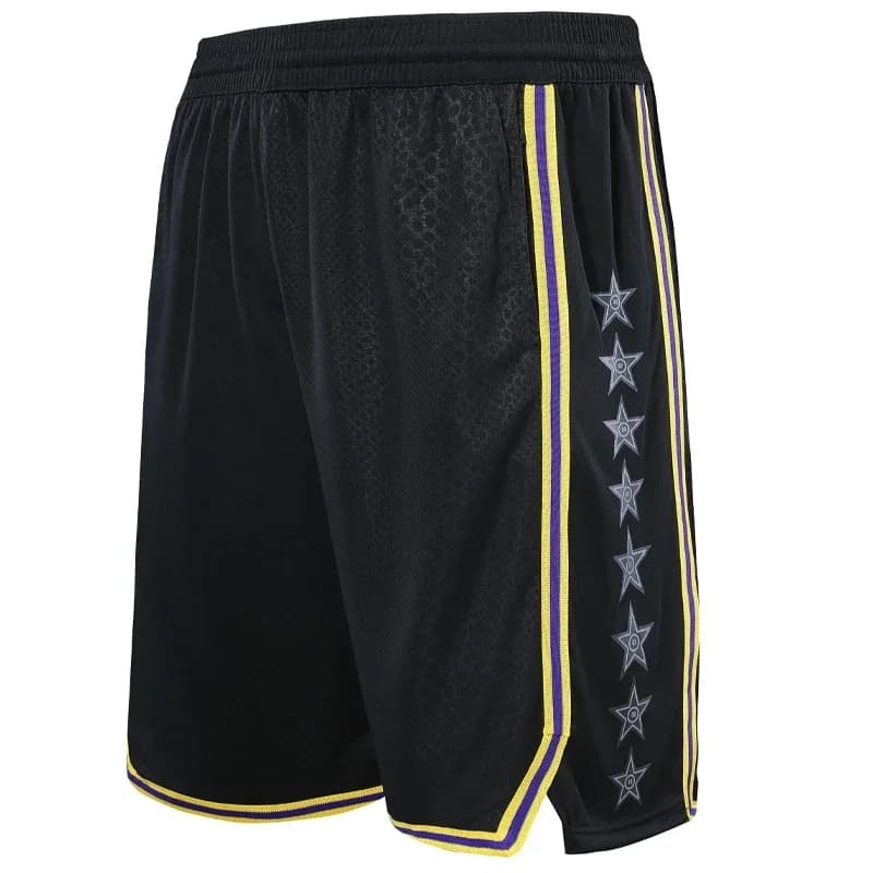 Pantaloncini da basket uomo stampa palestra all'aperto larghi e traspiranti nuovi pantaloni sportivi da allenamento patchwork fitness pratica pantaloncini da calcio da uomo