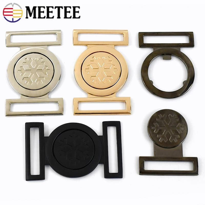 2-5 Pezzi Fibbia Metallica da 40mm per Borsa, Giacca a Vento, Cappotto, Chiusura Decorativa, Gancio a Scatto per Cintura, Bottone, Accessori Fai da Te