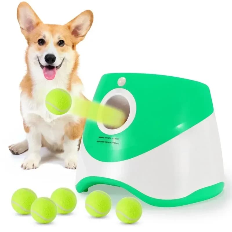 Automatico Pet Lancio Salto Palla Cane Catapulta Lanciatore di Palline Giocattolo per Cani Bulldog Giocattolo Macchina da Tennis Lancio Automatico per Animali Domestici