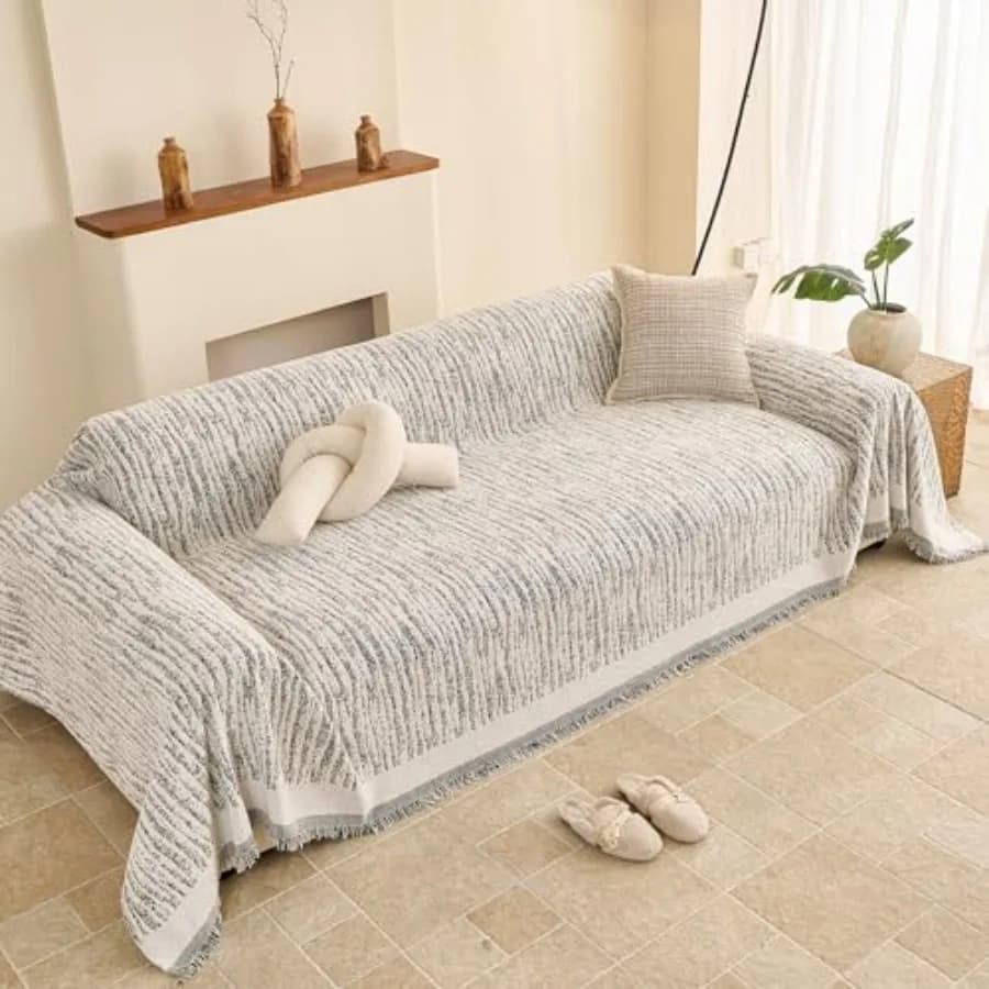 Reversible Couch Covers for Dogs 2 Cushion, Loveseat Slipcovers Washable, Pet L Shape Sectional Protector Washable, Boho Couch