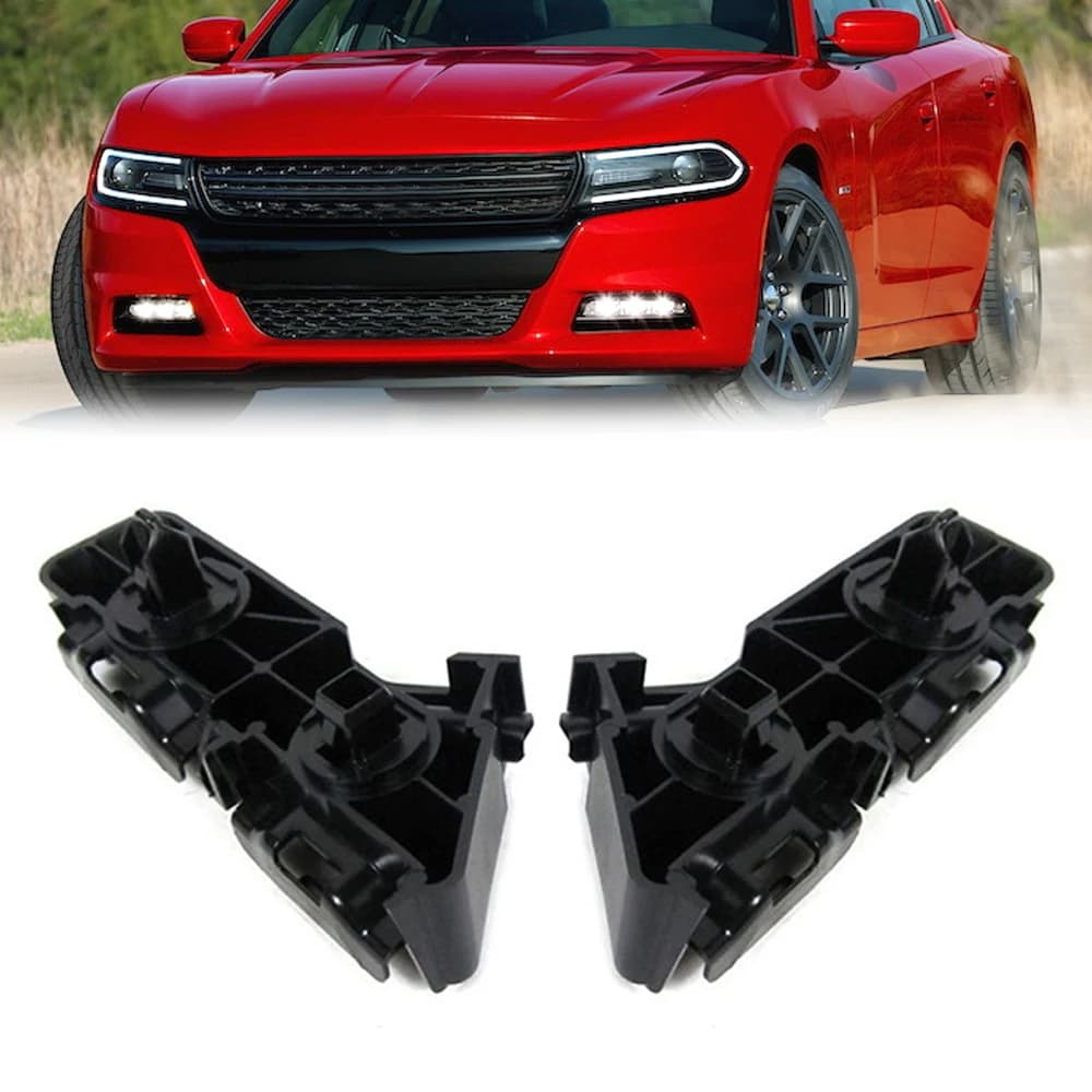 2Pcs Car Accessories Bumper Bracket Set Front Left & Right For Dodge Charger 2011-2014 R/T Road and Track 2011 SRT8 2012-2014