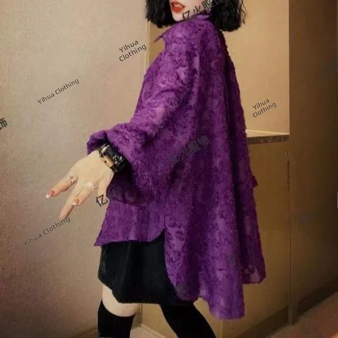 Women's Mid-Length Shirt Jacket 2023 Summer Air Conditioned Bicycle Riding Sun Protection Tassel Top Large Size Korean Style