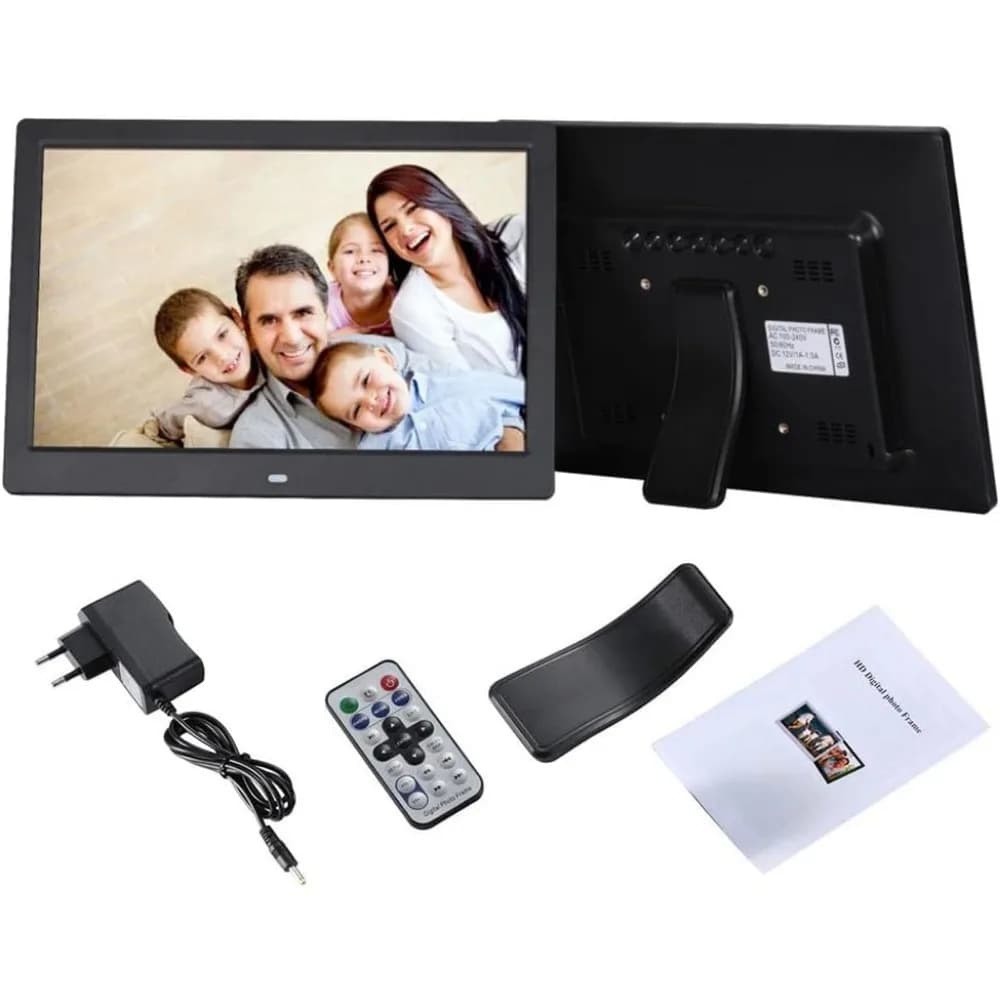 Cornice Digitale da 12 Pollici con Display IPS HD, Condivisione Remota USB di Foto e Video