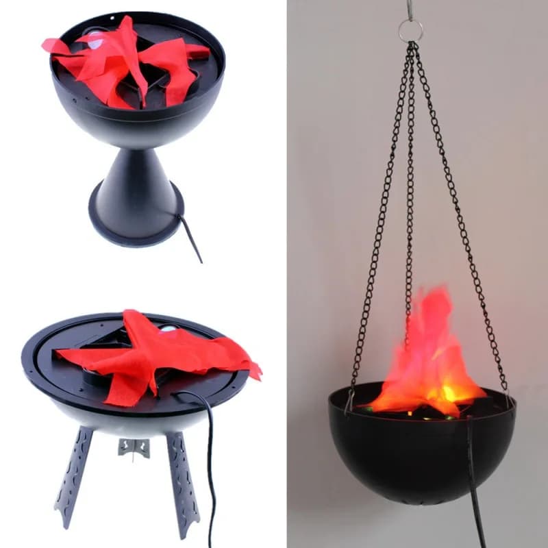 Lampada 3D con Fiamma Finta, Simulazione di Braciere, Luce Elettrica con Effetto Fiamma, Accessori per Feste, Decorazione per Casa, Bar, Negozio
