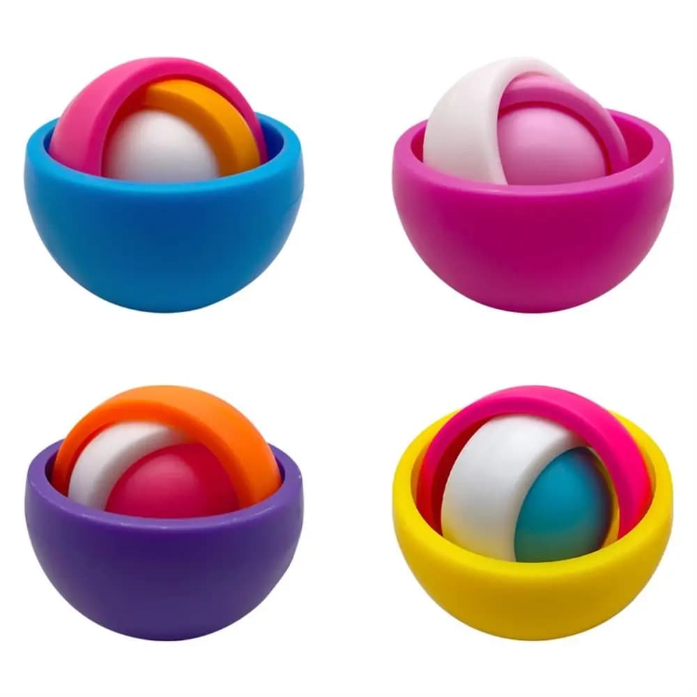 Giocattolo per Bambini, Giocattoli 3D, Giroscopio, Fidget Spinner, Fidget Spinner Flessibili, Puzzle Girevole, Trottola per Bambini e Adulti