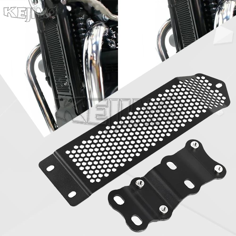Protezione Radiatore Olio per Moto Scrambler 900, Thruxton 900, Bonneville T100SE - Griglia Copertura Motore e Radiatore Olio