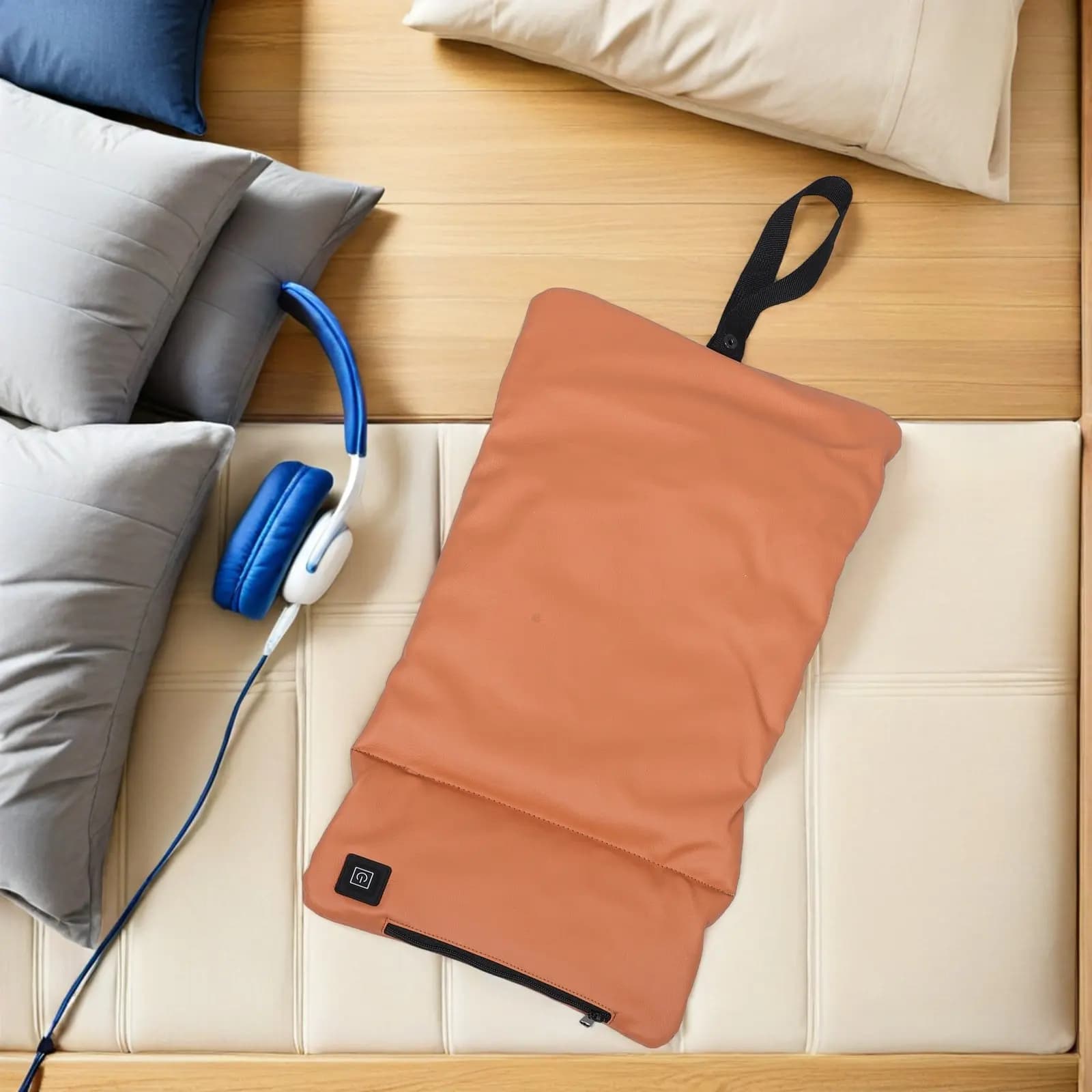 Foldable Heated Seat Cushion USB Heating Pad 3 Temperature Settings Seat Warmer for Office Chair Camping Truck Outdoor Winter