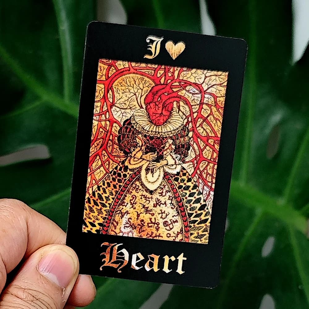 Il mazzo Lenormand gotico scuro combina Romanticismo e elementi scuri 36 carte Lenormand 9 * 6 cm