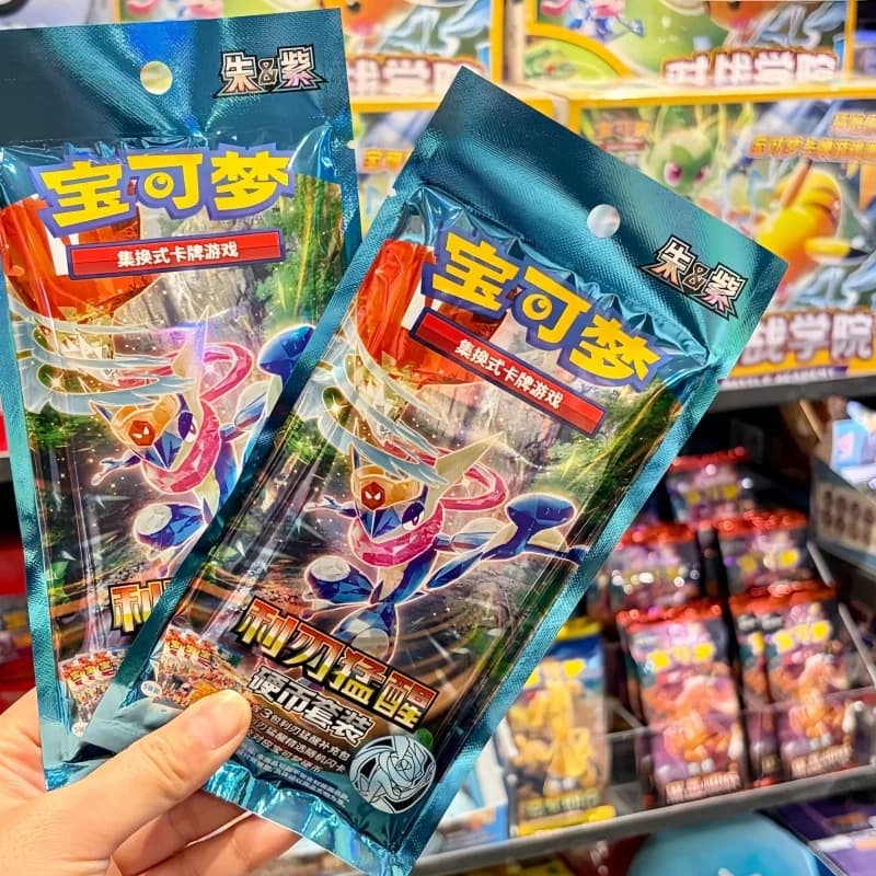 Nuovo Originale Pkm Ptcg Serie Scarlatto e Violetto 15.0 Pacchetto Booster Carte Decorative Collezione Greninja Carta Sorpresa Giocattolo Regalo