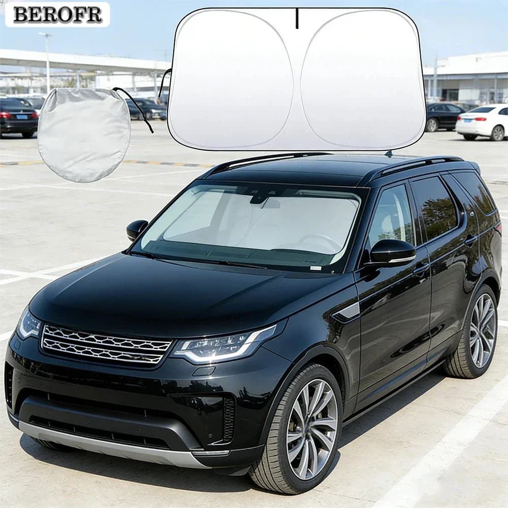 Car Windshield Sun Shade For Land Rover Discovery5 L462 2017-2025 Sunshade Sun Visor Protector Foldable Blocks UV Rays