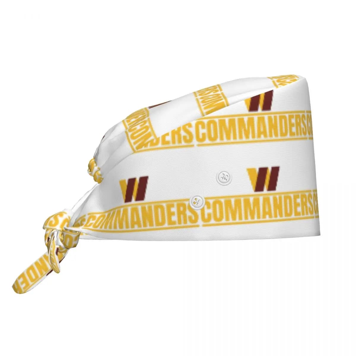 Cappello Chirurgico Unisex Regolabile della Squadra di Football dei Washington Commanders, Berretto da Infermiere per Dentisti