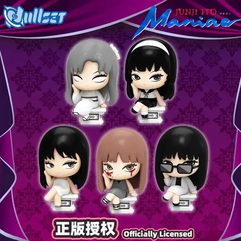 New Original Nullset Junji Ito Maniac Blind Box Junji Ito Anime Figure Mystery Box Fashionable figures Desk ornament Toy Boy Gift