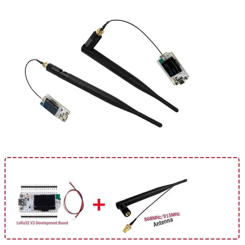 Antenna LoRa32 V3 868 MHz/915 MHz con scheda di sviluppo ESP32 SX1262 Display OLED da 0,96 pollici WIFI + BT Lora Kit per IoT meshtastico
