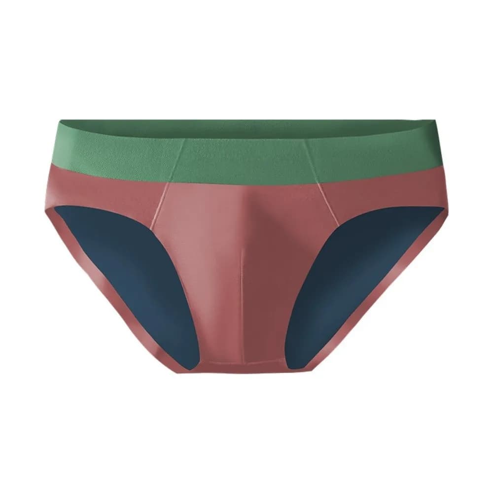 Ice Silk Men Ice Silk Briefs Double-faced Fabric Breathable Male Thin Triangle Panties Lingerie Underpants Seamless Underwear