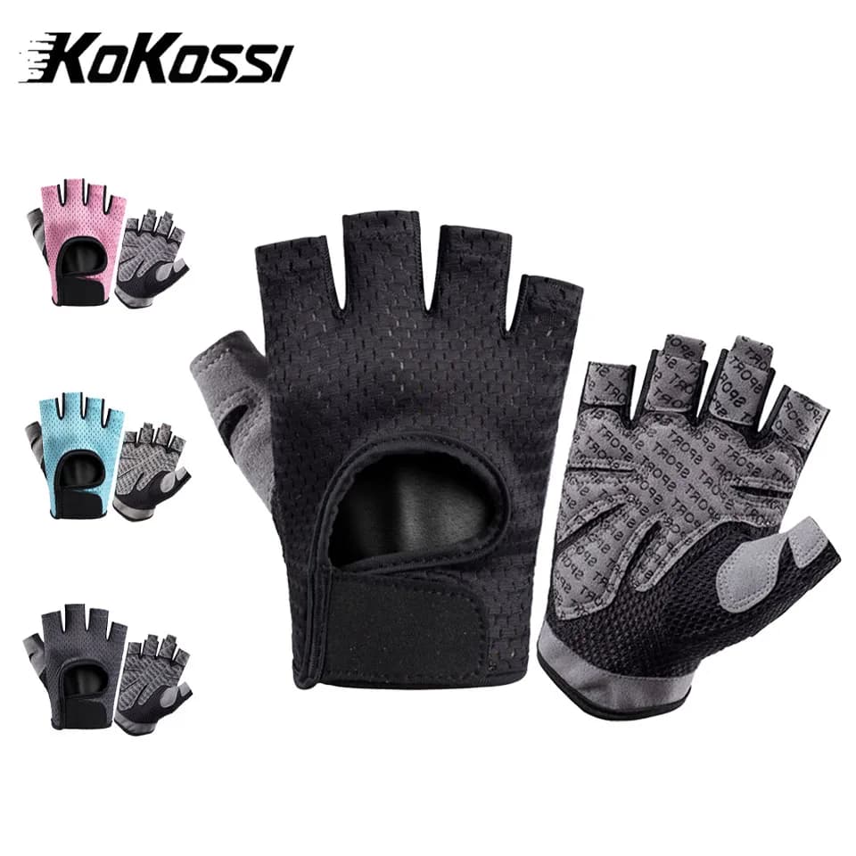 Cycling Gloves KoKossi Mid-slip Anti-slip Breathable Solar Protection for Fitness, Bike, Gym equipment and Hiking