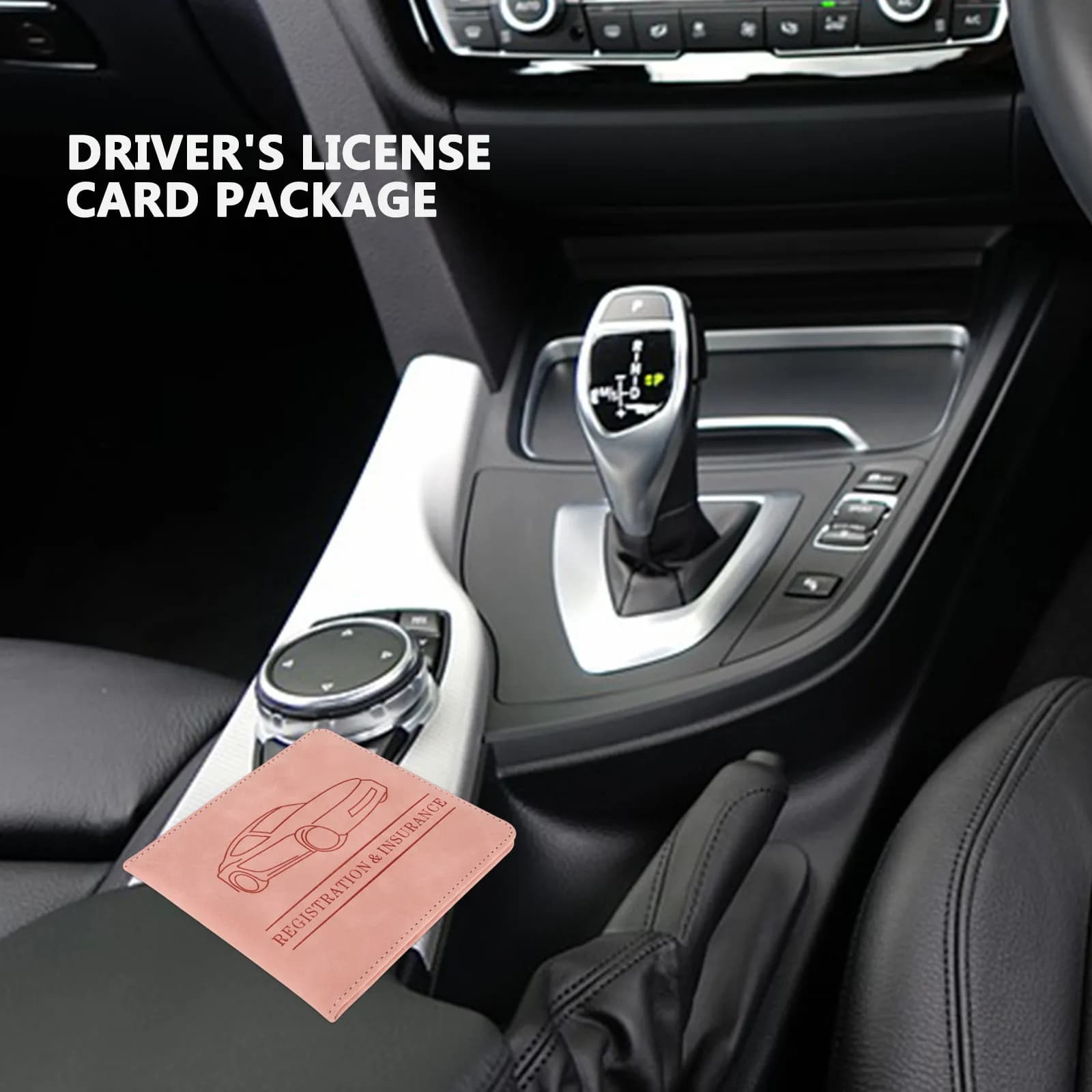 Drive License Holder PU Material Credit Holder for Men Women Car Registration Certificate Card Organizer Driver License and Auto